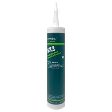 Dowsil 99180620 Silicone Sealant, 10 Oz, Cartridge, Gray, Silicone Base, 832