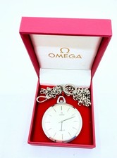 Omega De Ville 44mm 17 Jewels Pocket Watch Mechanical Hand Wind Work