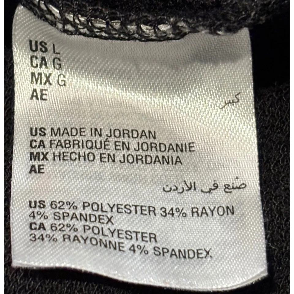 Ideology Women's Black Long Sleeve Crew Neck Layering Top Athletic - Image 4 of 4