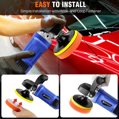 3000W 180mm Electric Polisher Buffer Sander Power Car Polishing Machine 5" 6" 7" - Picture 10 of 11