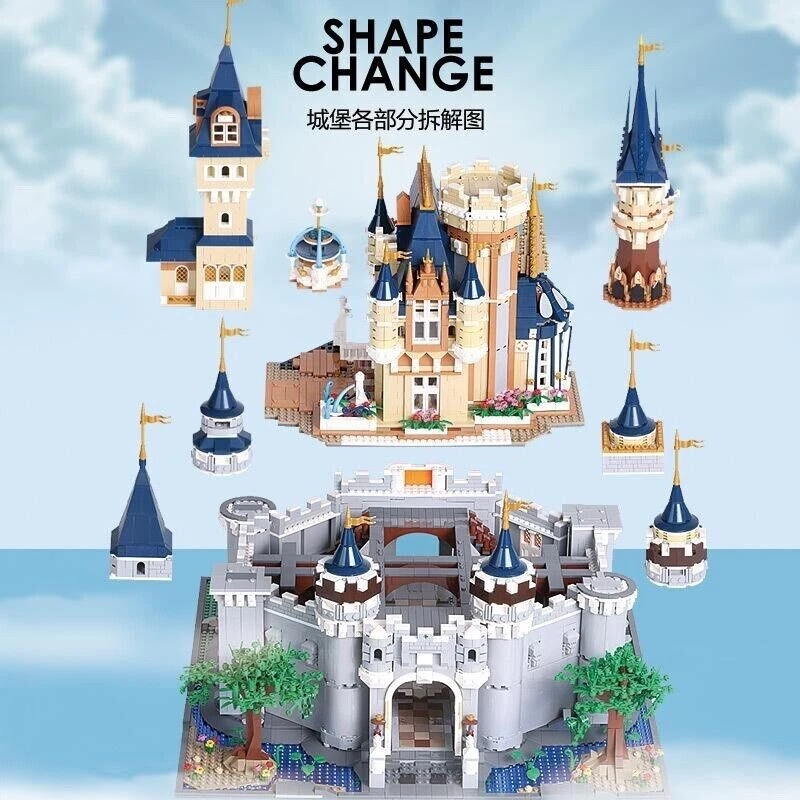 NEW Sleeping Beauty Paradise Castle Disney Building Bricks Model Toy Kit MOC Set - Image 4 of 4