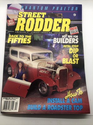 STREET RODDER 1993 OCT - CAM INSTALL, MODEL A FORD GETS A LIFT-OFF TOP