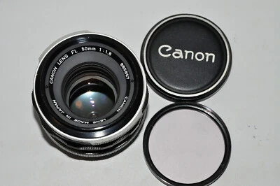 Canon FL 50mm F1.8 Prime Lens for Canon FL or FD Mount SLR/Mirrorless Cameras - Image 1 of 4