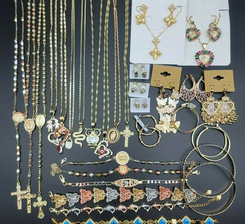 Joyería por mayor 40 piezas Kit de lote 18K 24K chapado en oro Oro Laminado Mayoreo | eBay