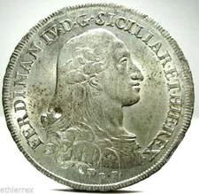 NAPLES (Ferdinand IV of Bourbon) 120 GRANA 1785-FDC.  