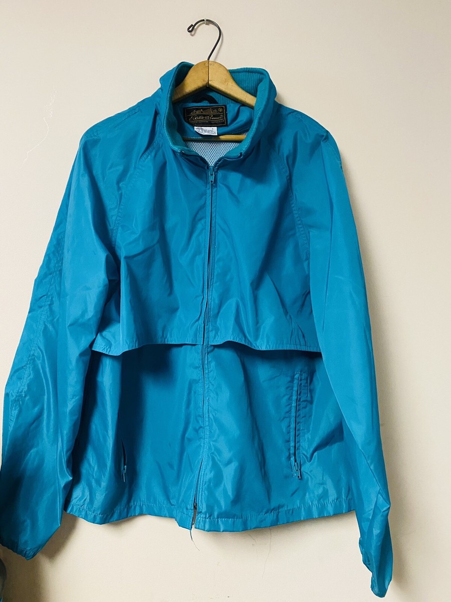 ジャケット・アウター 90s Eddie Bauer nylon jacket hoodie Vintage 90s Eddie Bauer Jacket Mens Small Windstopper Fleece