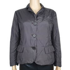 Aspesi Womens Brown Nylon Single Breasted Puffer Jacket Size Xs