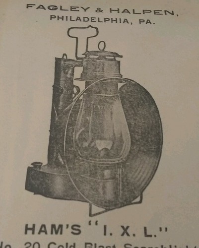 Sobre publicitario raro original de linternas y lámparas de jamón de 1909 CT - Mamut de jamón - Imagen 4 de 7
