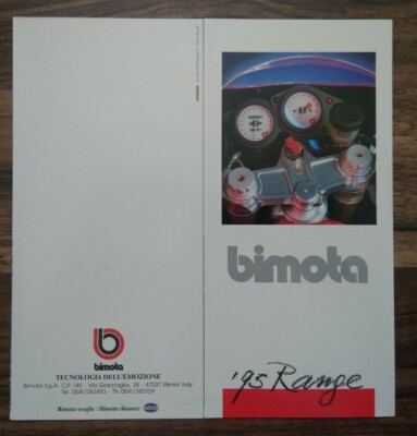 Bimota Faltprospekt Range 1995 z.B. Mantra / Tesi 1D E.F, DB2 SR und weitere 