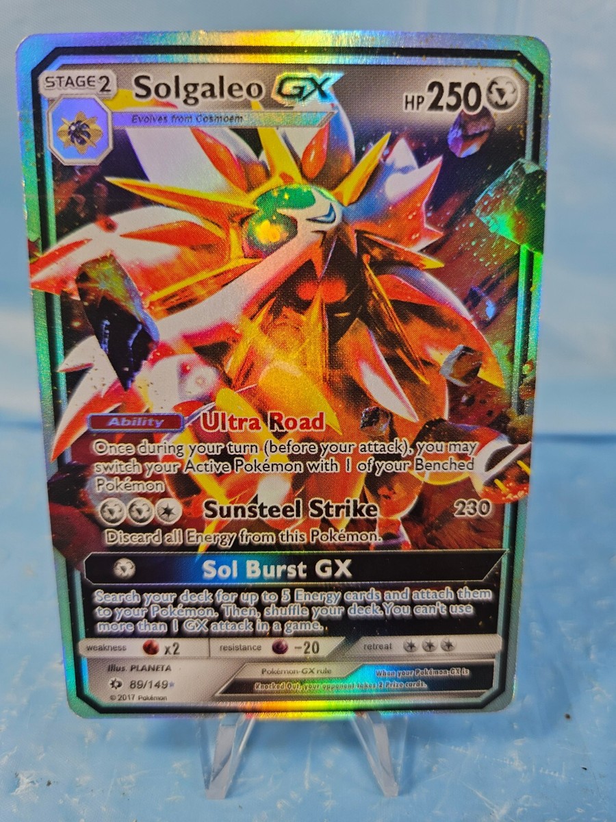 Pokémon Solgaleo GX Sun & Moon Base Set 89/149 Holo Ultra