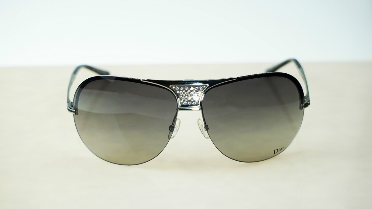 DIOR REMOVE/S 6LBXH 120 Ruthenium Gradient Swarovski Aviator Sunglasses RARE NEW Genuine DIOR REMOVE Ruthenium Crystals Womens  main image 3