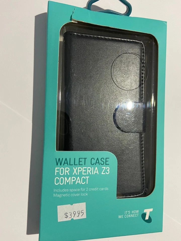 Sony Xperia Z3 Compact Fitted Leather Wallet Case Diary Style - Black TELPPUF037 - Image 1 of 2