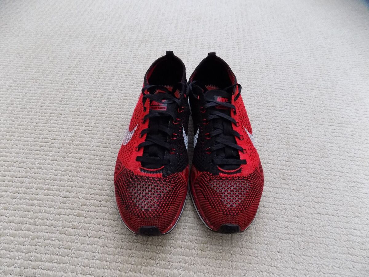 新品未使用　Nike Flyknit Racer 25.5 cm 526628 Nike Flyknit Racer Blue Glow White Black 526628-402 Shoes