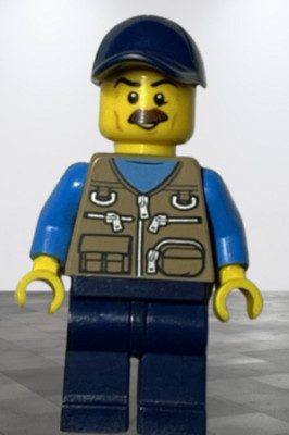 Lego  Freestyle Minifigur adp085, BrickLink Designer Program, Studgate Train