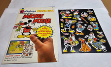 1980s MICKEY MOUSE COLORFORMS TRAVEL PAK PLASTIC STICKIES WALT DISNEY VINTAGE
