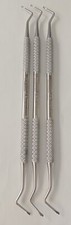 DENTAL EXCAVATOR SET OF 3 RESTORATIVE SPOON DOUBLE ENDED PREMIUM INSTRUMENTS