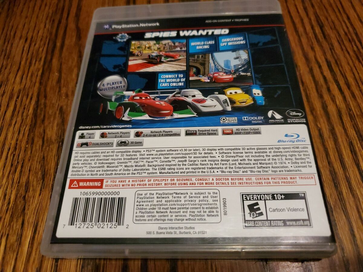 TESTED & WORKING CARS 2 PLAYSTATION 3 PS3 complete TESTED & WORKING CARS 2 PLAYSTATION 3 PS3 complete
