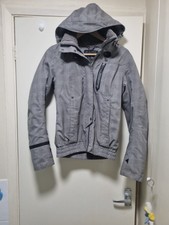 Quechua Hiking Jacket Women's Size 8 Uk Small Grey Hiking Day Coat Decathlon