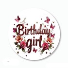 Birthday Girl Butterflies Scrapbook Stickers Envelope Seals Party Favors Labels
