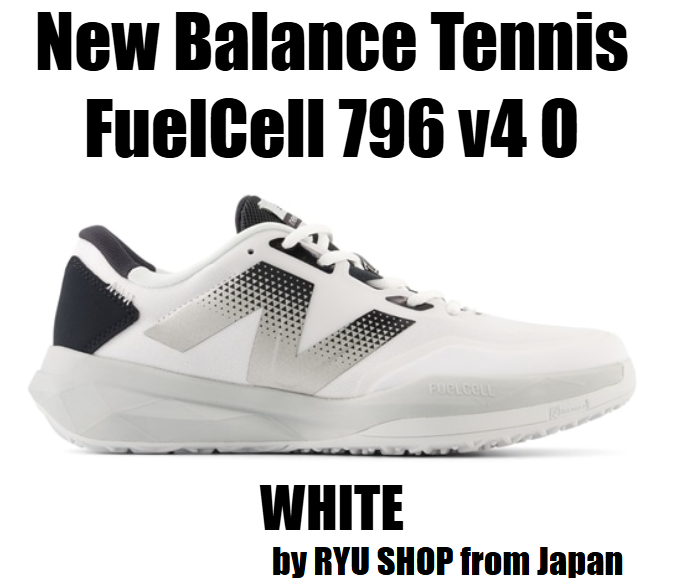 New Balance Men's tennis shoes FuelCell 796 v4 O W4 MCO796W4 4E WHITE