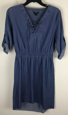 Mossimo Sz Small Blue Denim 3/4 Length 