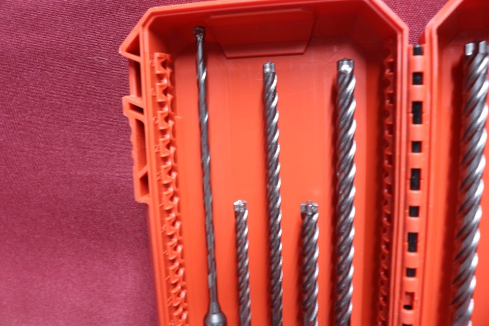 Milwaukee Masonry Hammer Drill Bit Set SDS Plus 8 Piece eBay