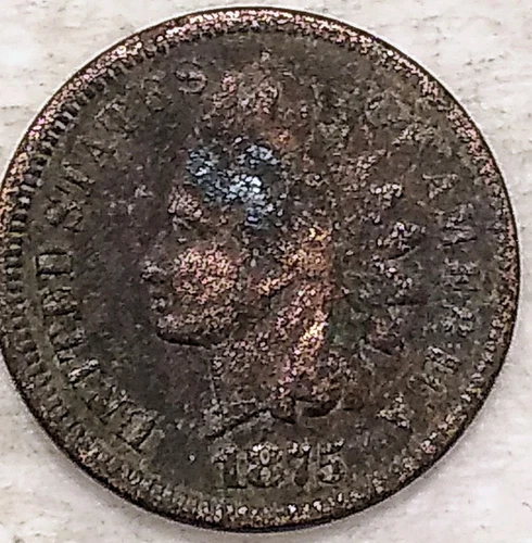 1875 Indian Head Cent Penny 1C # - VG/F - #12997