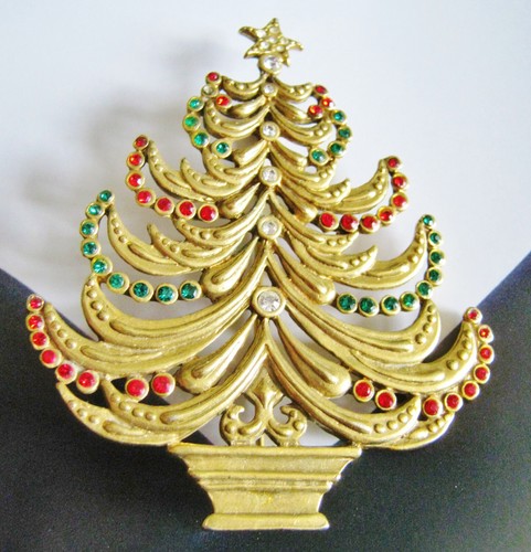 BELLISSIMA SPILLA ALBERO DI NATALE VINTAGE MUSEO METROPOLITANO D'ARTE, ALLEGRA, ALLEGRA