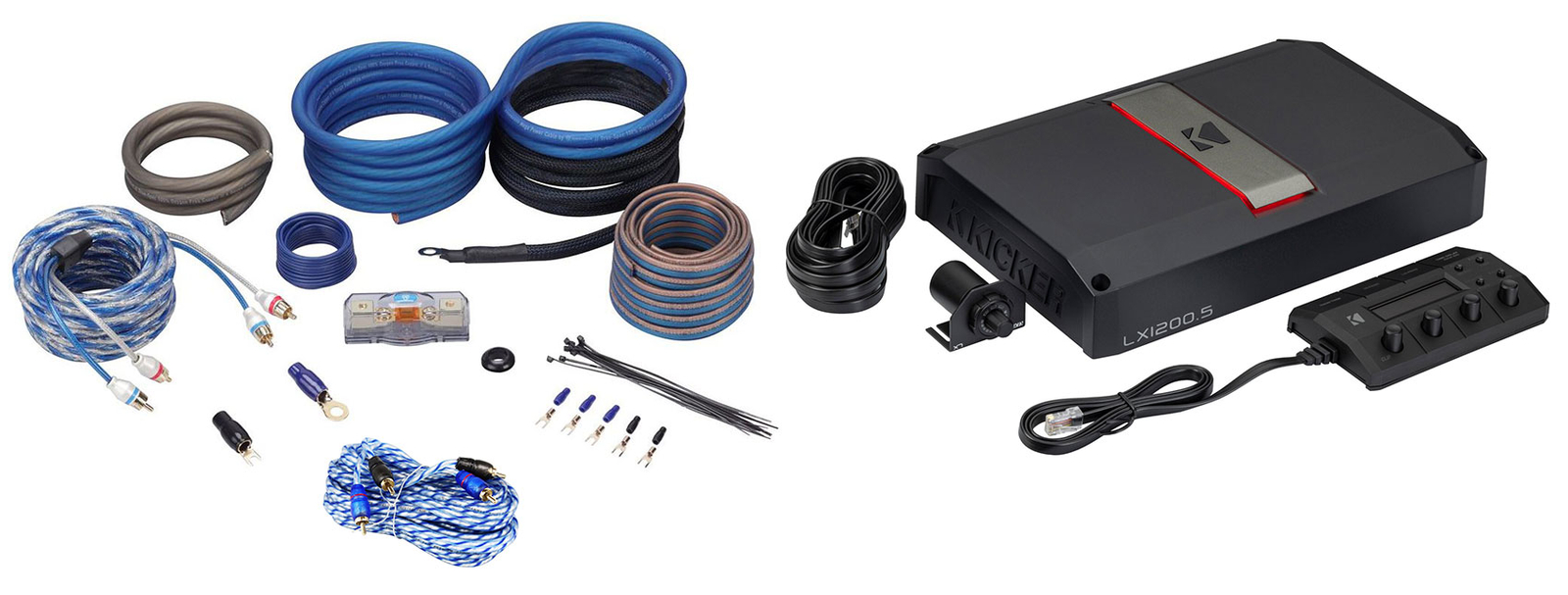 Kicker 51LX12005 5-канальный автомобильный стереоусилитель класса D Комплект проводов усилителя LX12005