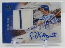 ROBIN YOUNT 2019 DIAMOND KINGS GAME USED PATCH AUTOGRAPH AUTO! BREWERS! 