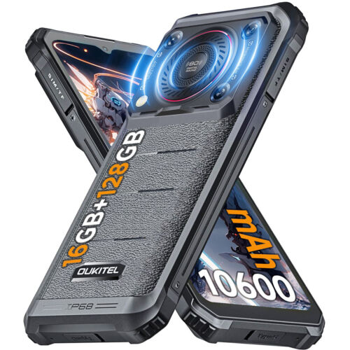 Smartphone d'extérieur OUKITEL WP36 sans abonnement 10600 mAh 16 Go + 128 Go