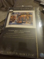 Dimensions Gold Collection Counted Cross Stitch Kit European Bistro 2011 Retired
