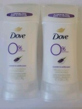 2x Dove 0 Aluminum Deodorant Lavender  Vanilla, 2.6 Oz