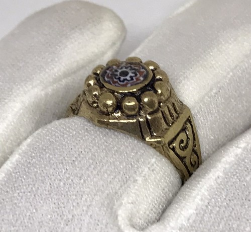 Rif Hand Sahara Color Oro Latón Para Hombre Cuentas Chevron EE. UU. 8,75 | eBay