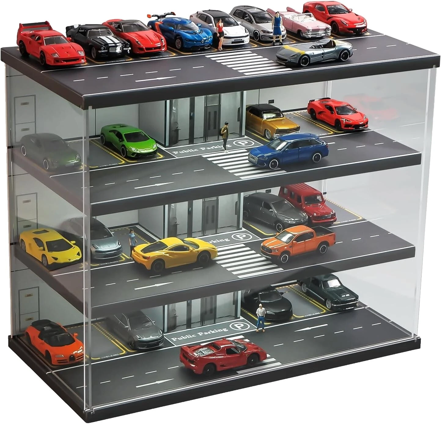 Acrylic 1:64 Scale Diecast & Toy Vehicle Display Cases & Stands