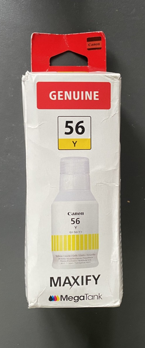 Genuine Canon Ink - GI-56 YELLOW / GX3050 4050 5050 6050 7050 (INC VAT) BOXED