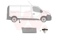 Zier-/Schutzleiste Seitenwand VAN Wezel 4396408 FüR Opel Vivaro Bus X82 Cdti 3