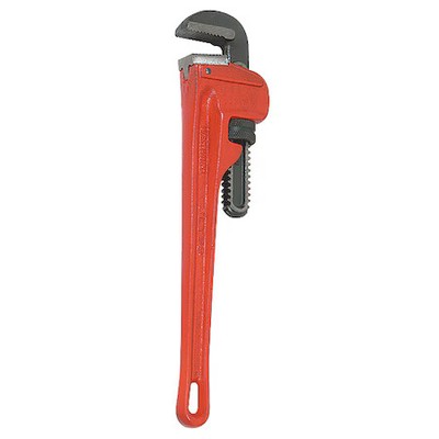Westward 3Ly97 10 In L 1 1/2 In Cap. Cast Iron Straight Pipe Wrench