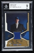 2000-01 SPx Rookie Jersey Spectrum 12/25 Mike Miller #111 BGS 9 MINT Auto 3c7
