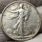 1937 S Walking Liberty Half Dollar - 90% Silver - Great Album Filler - WL-37s