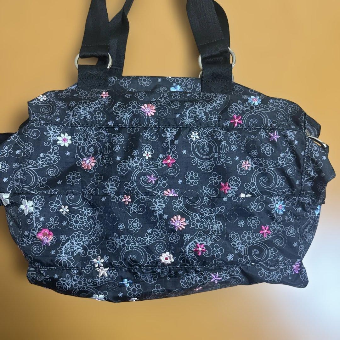 LeSportsac Le Petit Bouquet Hawaii Limited Floral Shoulder Bag Pink Canvas #2 View 3