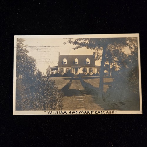 1934 William & Mary Cottage Orange Virginia VA Postcard RPPC