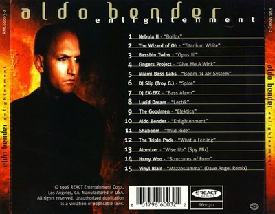 ALDO BENDER ENLIGHTENMENT: MIXED NOT STIRRED, VOL. 1 NEW CD