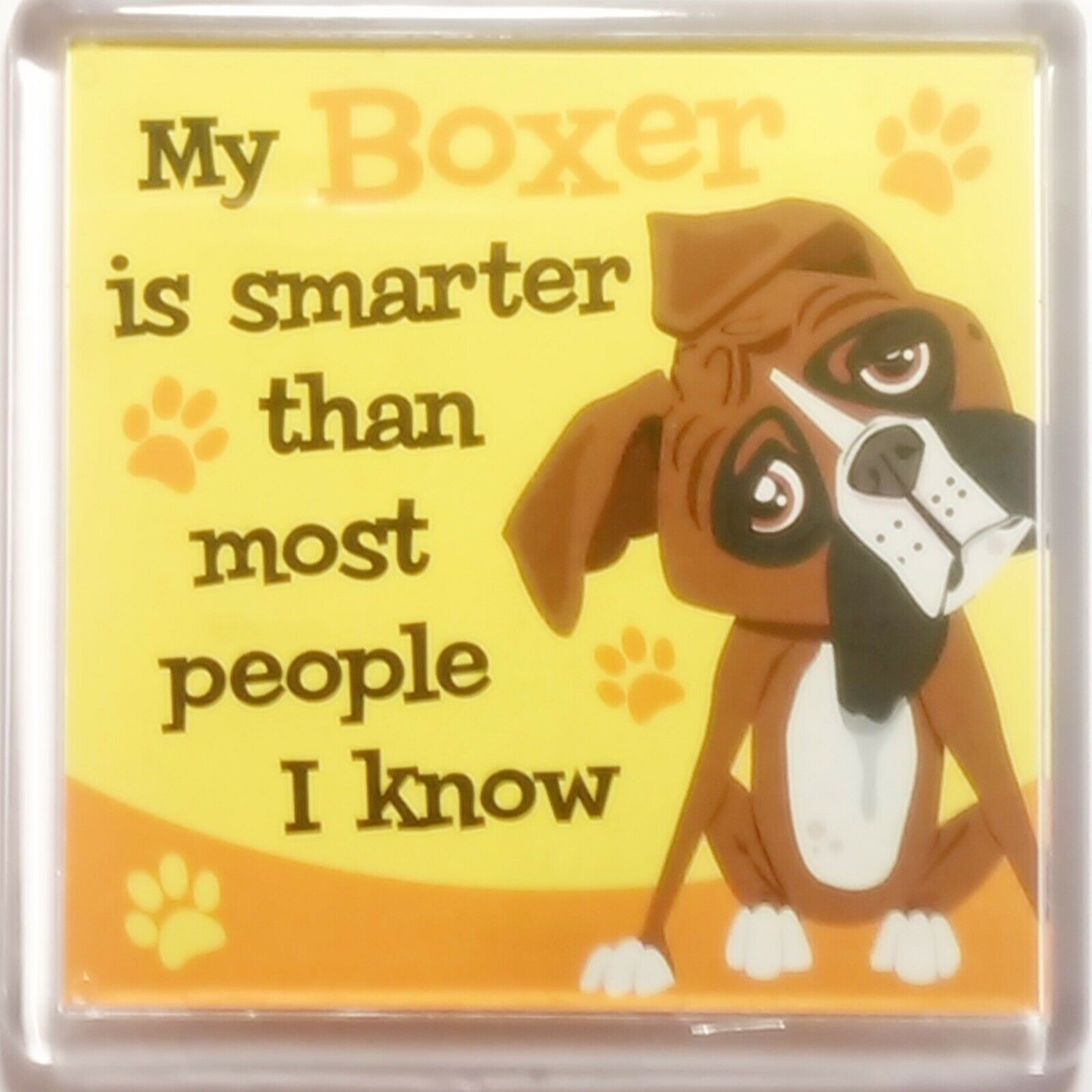 Wags & Whiskers Dog Magnet ""Boxer"" by Paper Island
