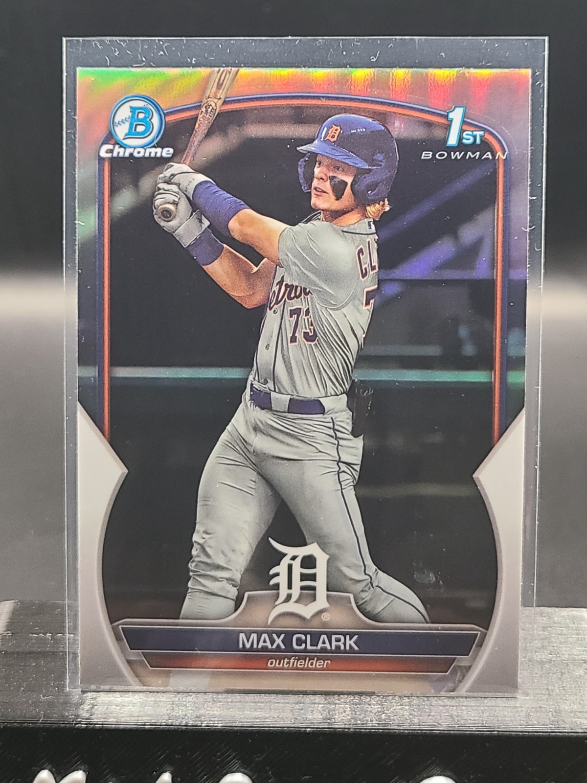 2023 Bowman Chrome Draft Max Clark #BDC-76 Refractor 1st Tigers