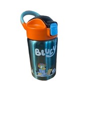 Kids Stainless Steel Bluey Water Bottle Leakproof 14oz Straw New BPA Free Zak 