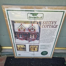 Vtg Greenleaf Dollhouse Wooden DIY Kit Tiffani #22 Santas Cottage New Sealed 