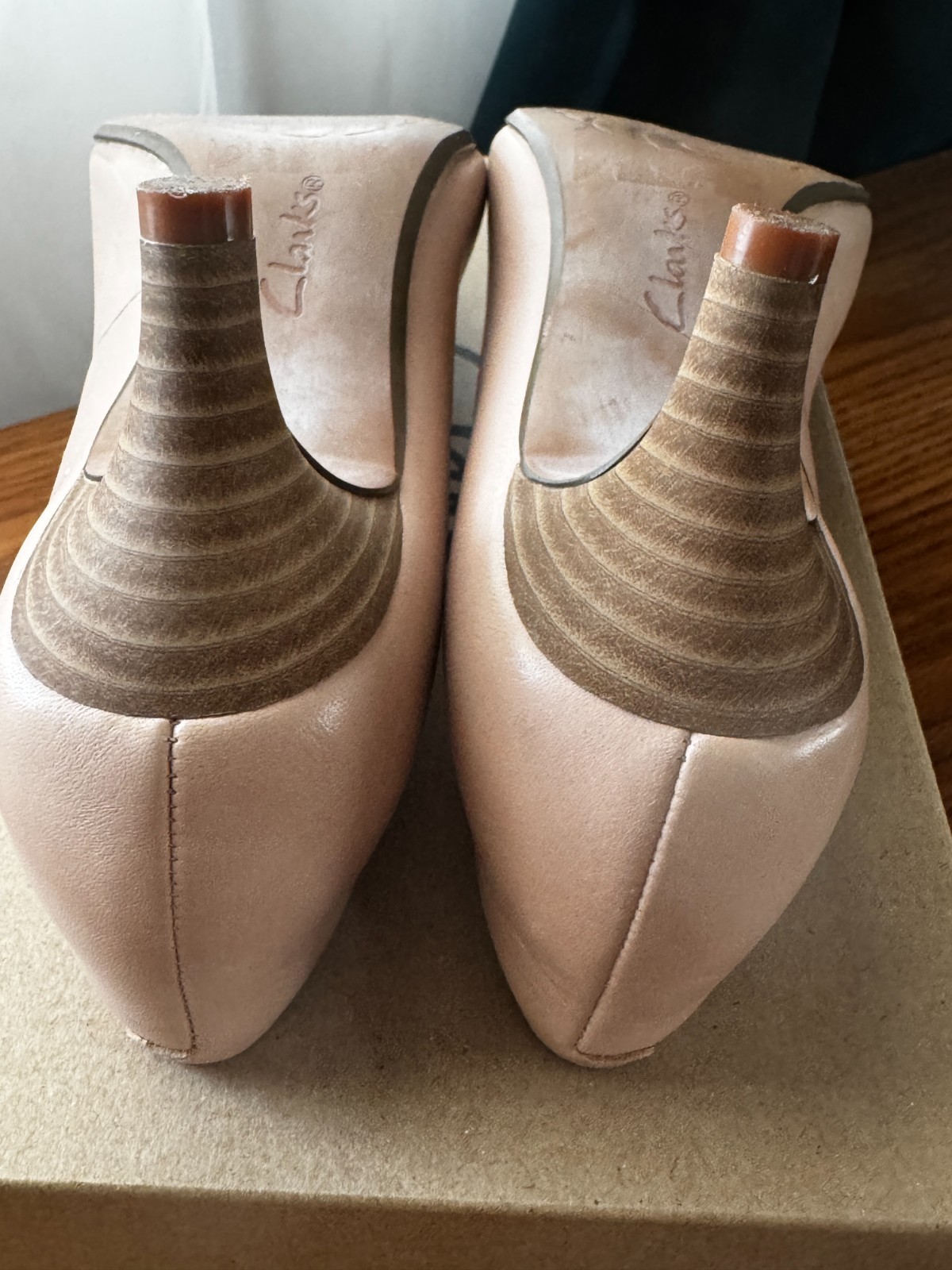 Clarks Linvale Jerica Nude Blush Leather Pumps Si… - image 7