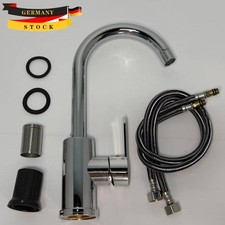 Küchenarmatur 360° Wasserhahn Küche Mischbatterie Einhand Spültischarmatur Chrom