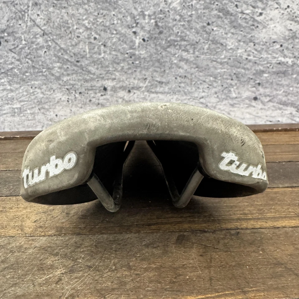 Vintage Selle Italia Turbo Bernard Hinault Suede Road Bike Saddle Italy Seat 80s - Image 4 of 4